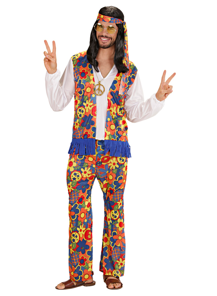 Pánský kostým hippies L (52-54)