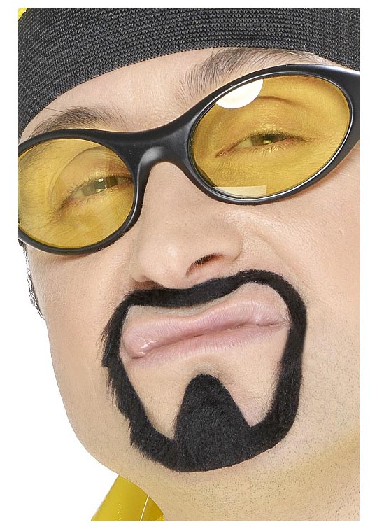 Vousy Ali G černé 80.léta