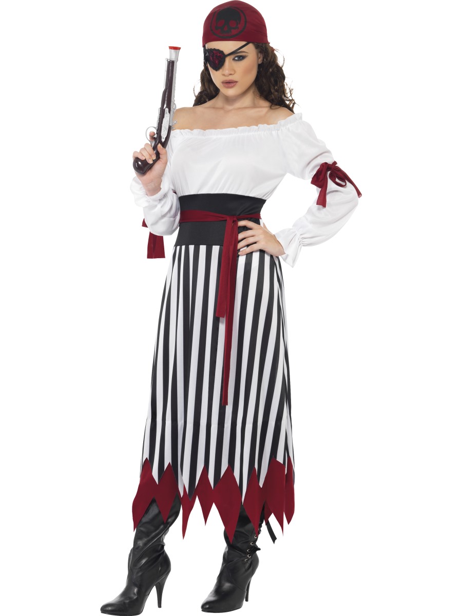Dámský kostým Pirátka (dlouhé šaty) L (44-46)