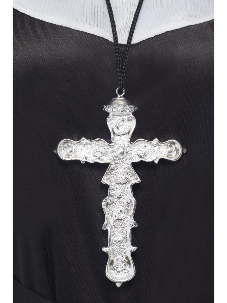 Kříž stříbrný zdobený 15cm