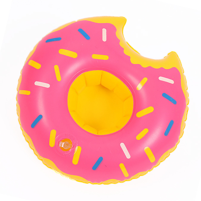 Držák nápojů do bazénu Donut růžový