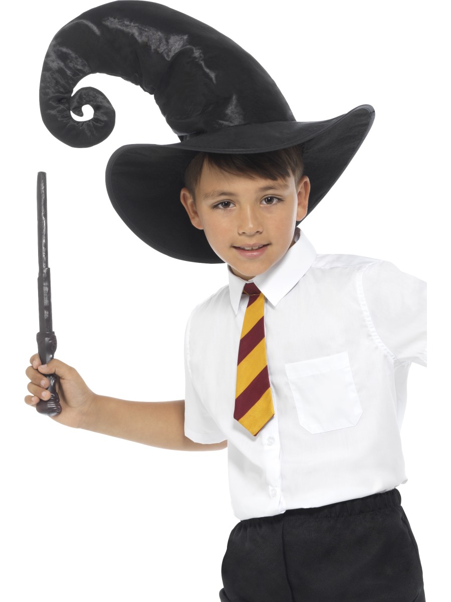 Sada čaroděj Harry - klobouk, hůlka, kravata