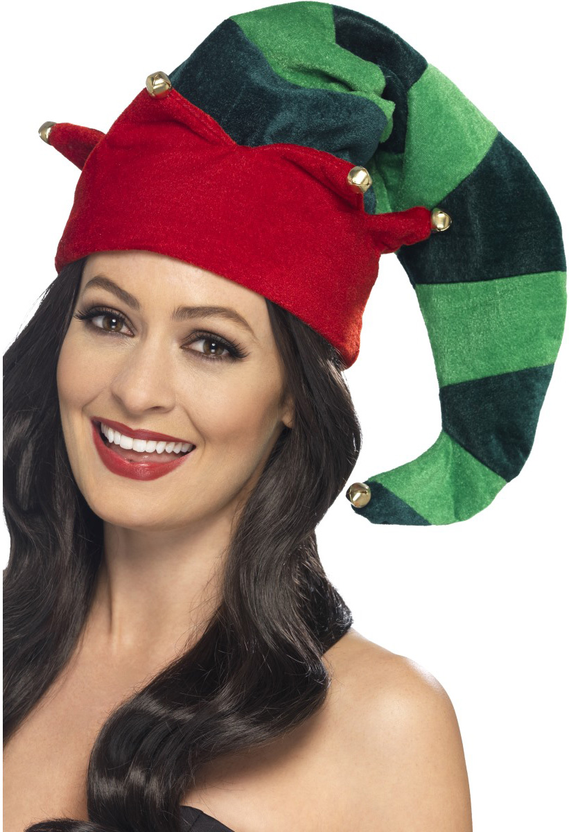Vánoční čepice Elf pruhovaná