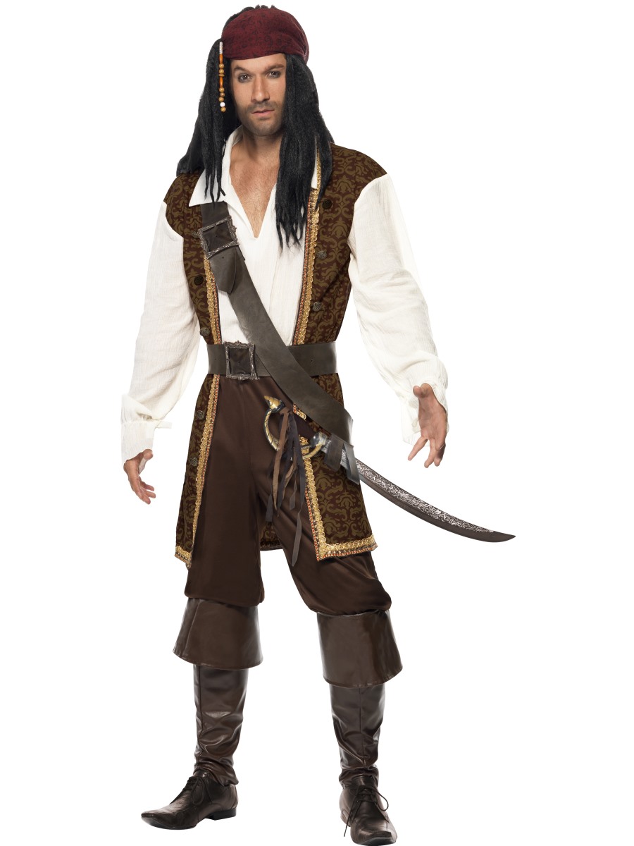 Pánský kostým Pirát Jack Sparrow L (52-54)