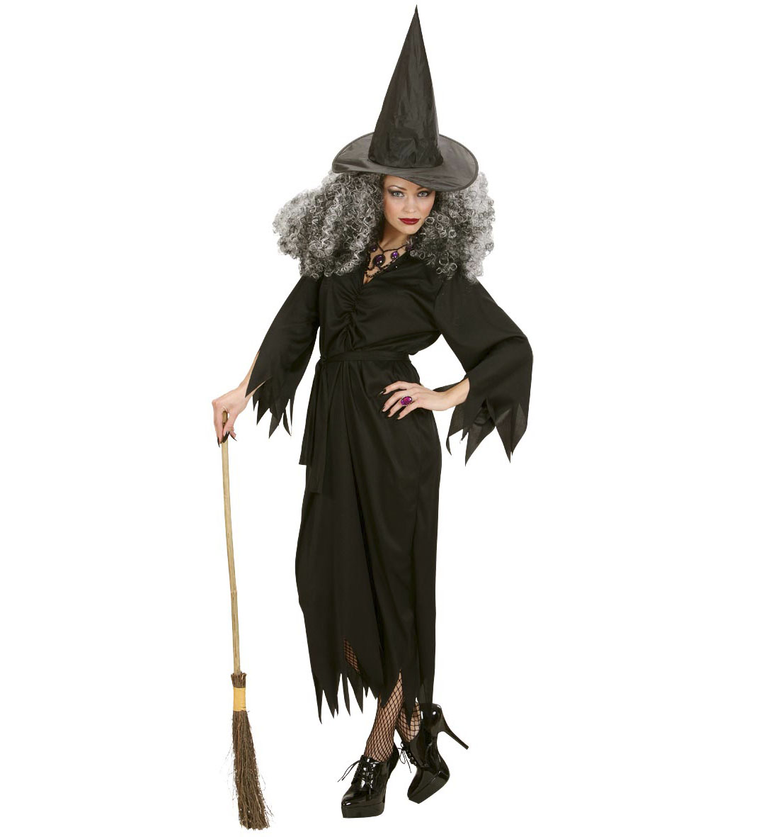 Dámský kostým elegantní čarodějnice M (38-40)