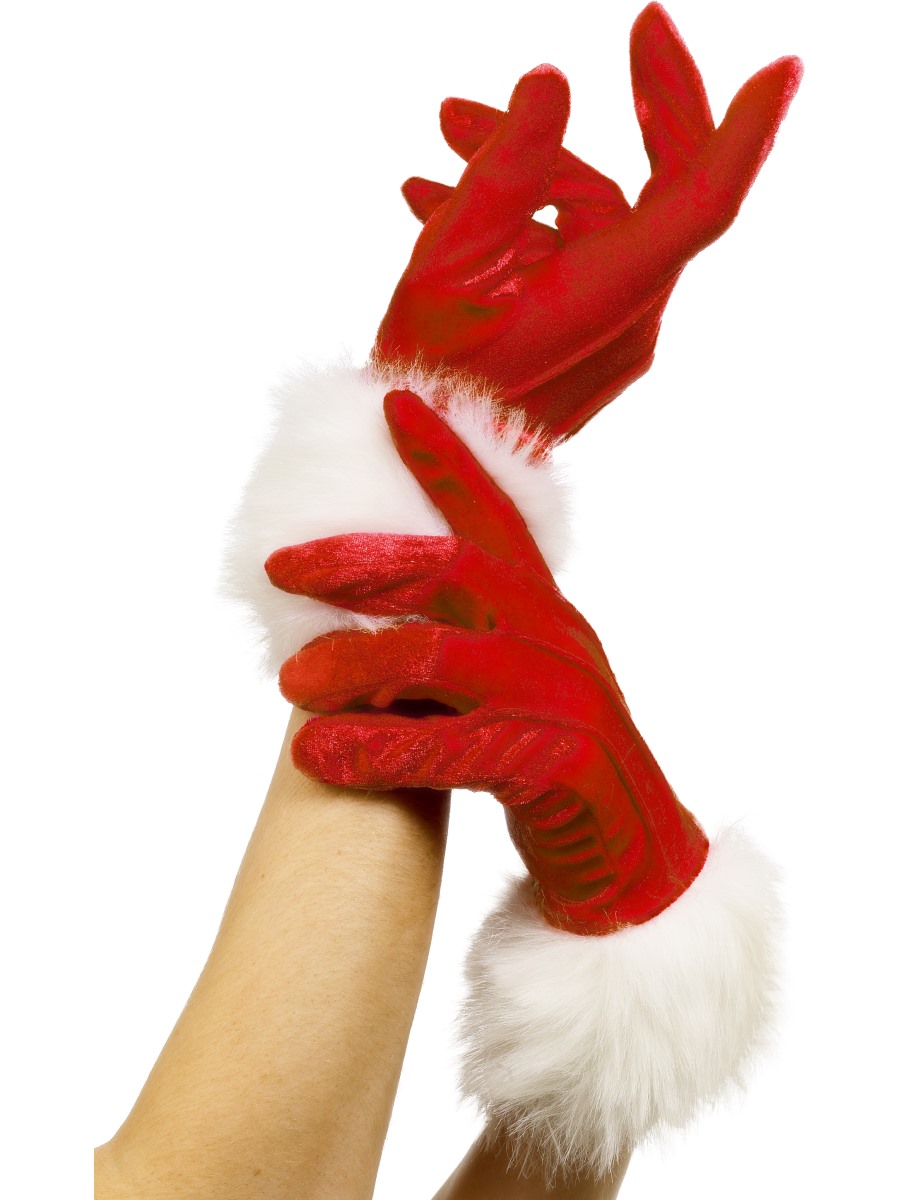 Dámské vánoční rukavice krátké