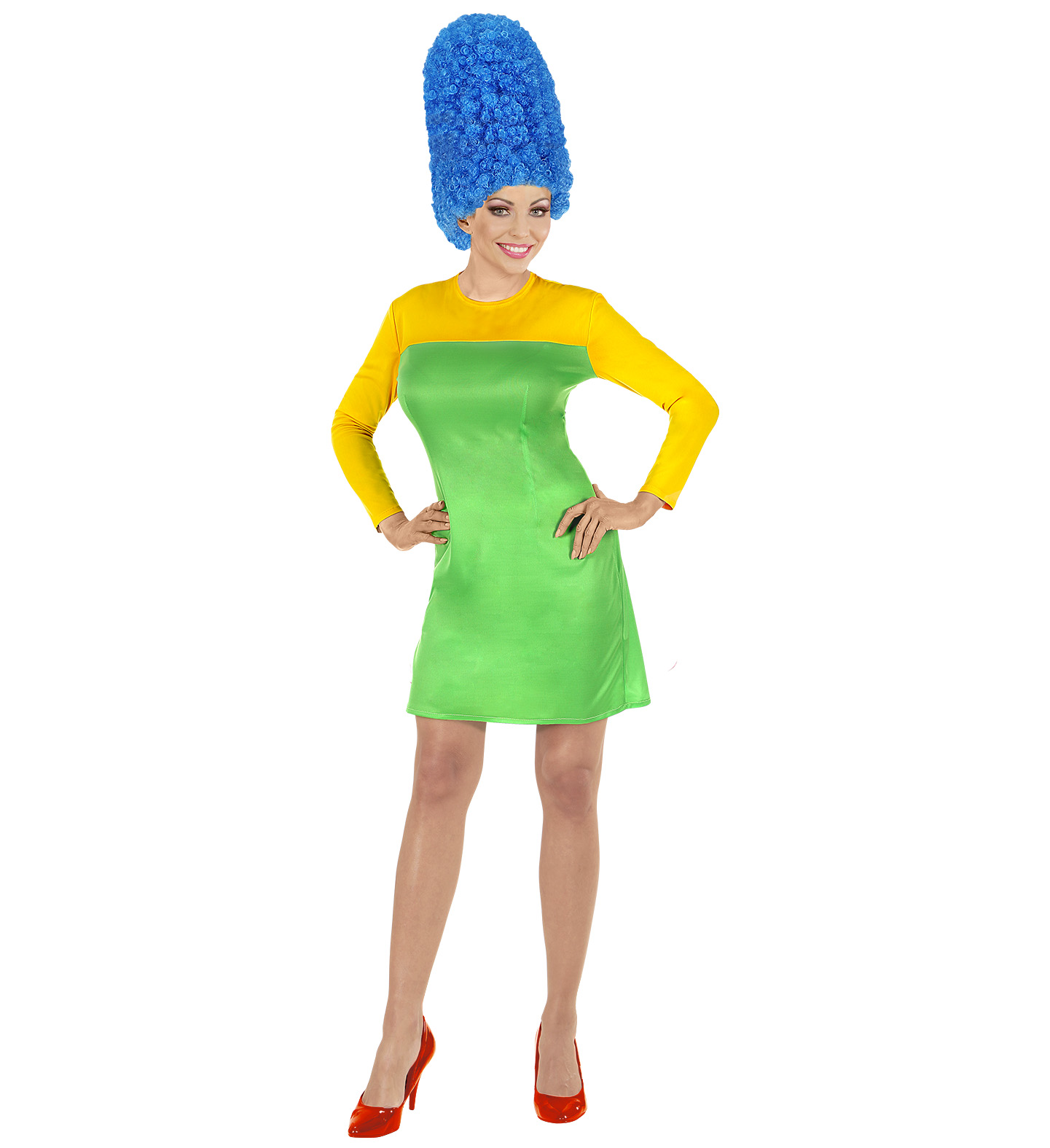 Dámský kostým s parukou Marge Simpson M (38-40)