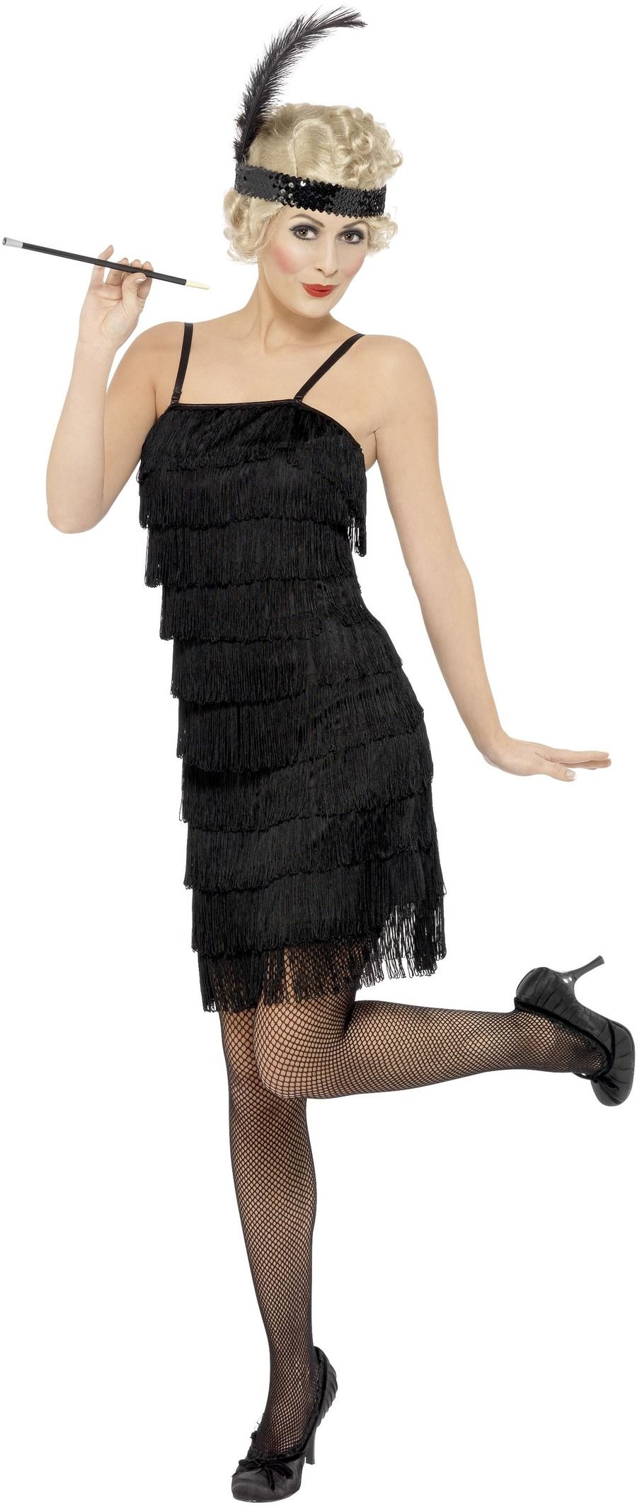 Dámský kostým Charleston Flapper Deluxe Dámská velikost: M (40-42)