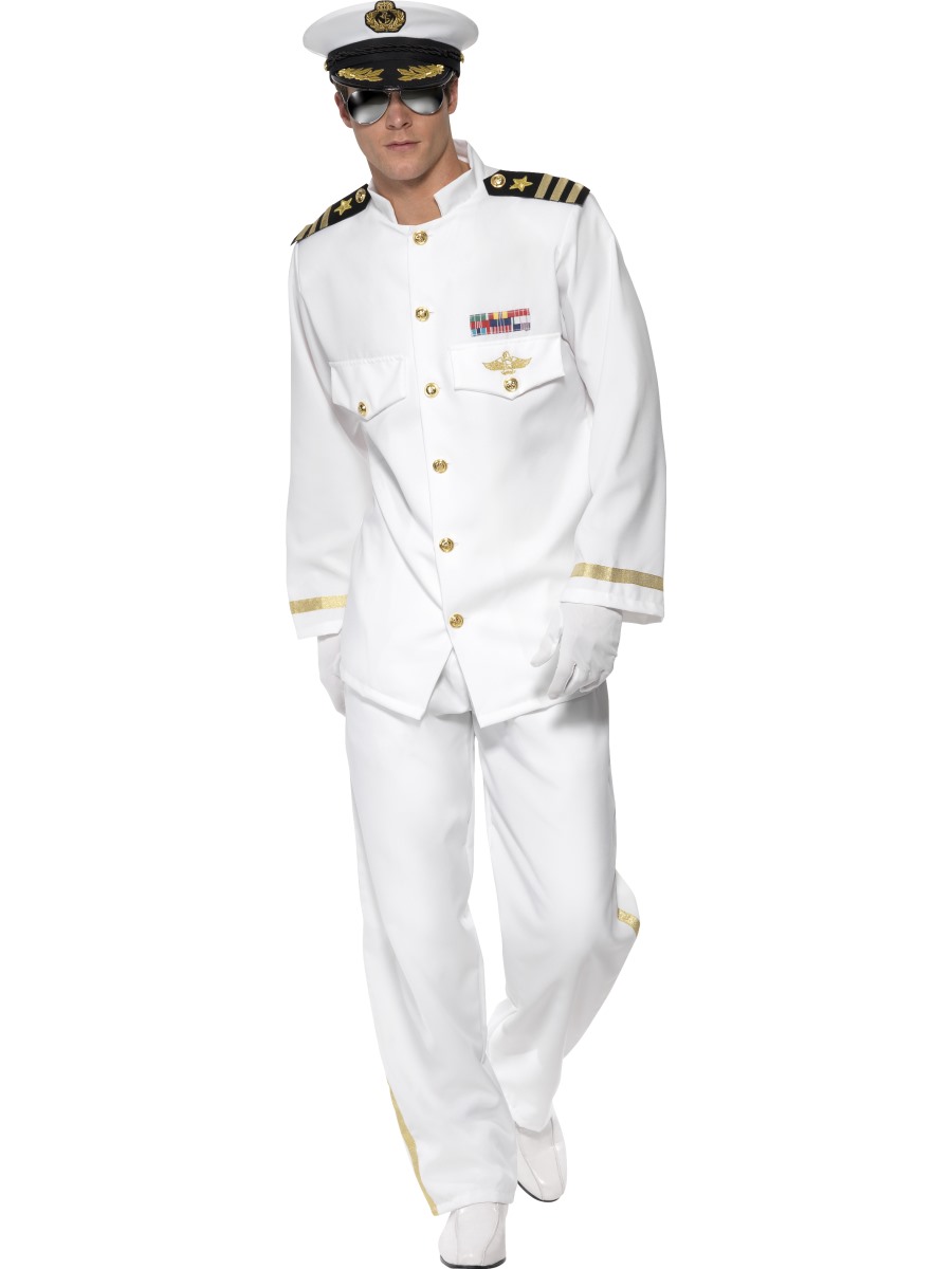 Pánský kostým Kapitán lodi Deluxe L (52-54)