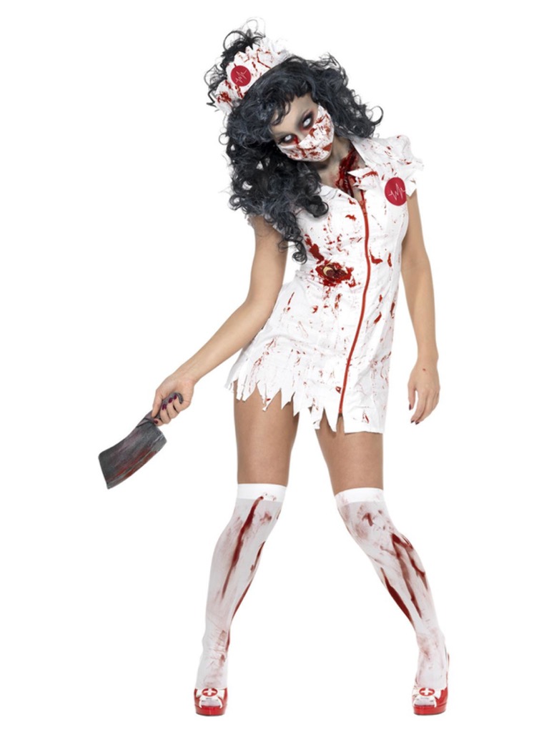 Kostým Zombie sestřička Dámská velikost: S (36-38)