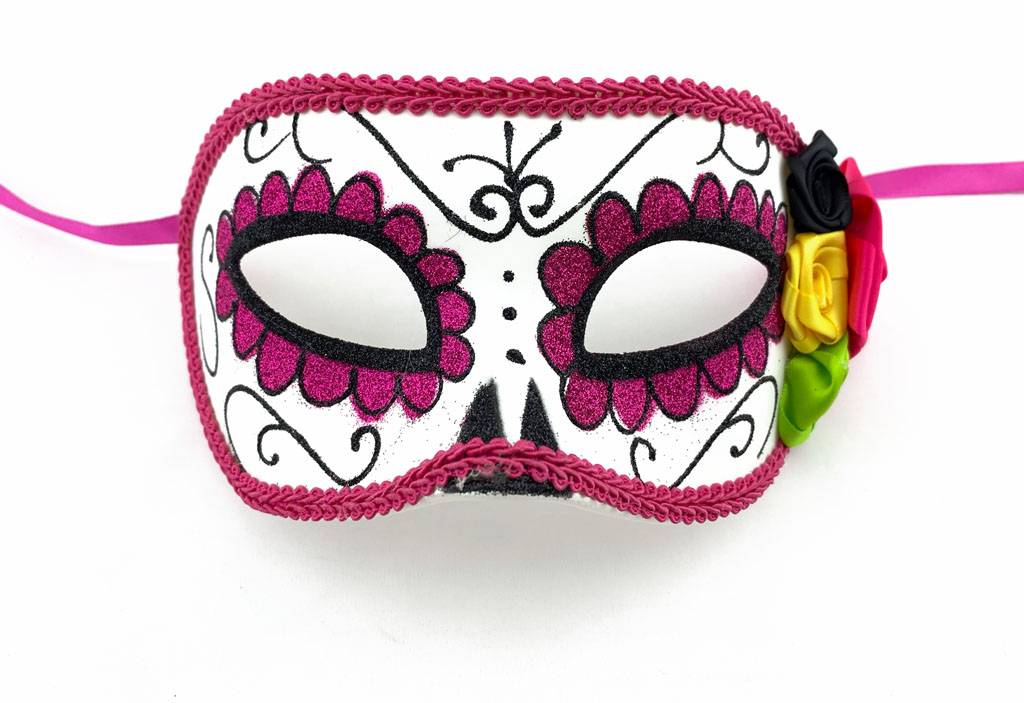 Škraboška s růžemi Sugar Skull