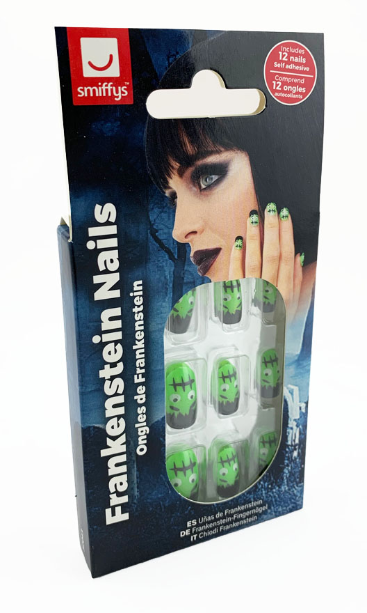 Zelené umělé nehty Frankenstein