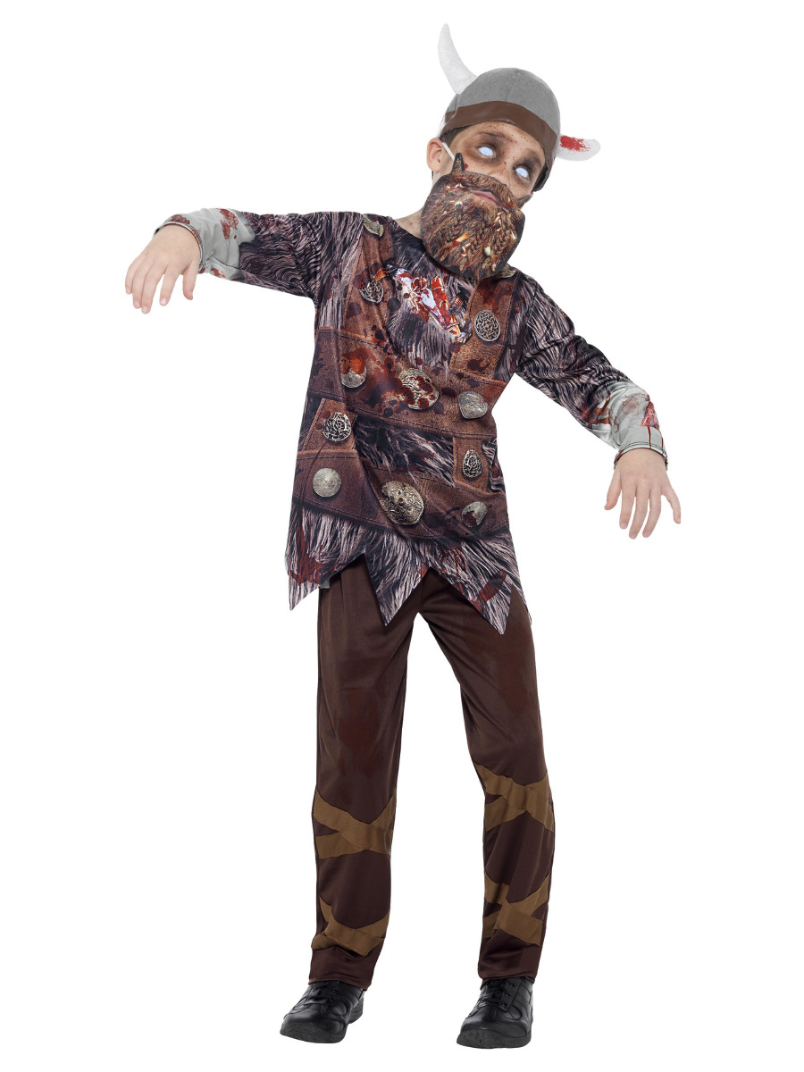 Dětský kostým Zombie Viking 7-9 let