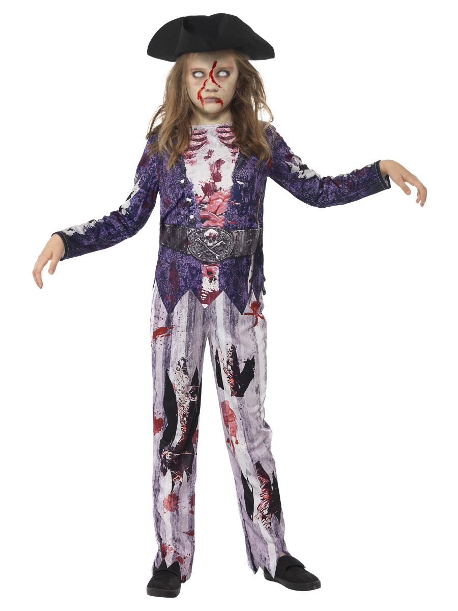 Dětský kostým zombie pirátka 4-6 let