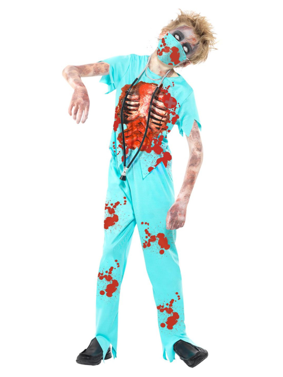 Dětský kostým zombie Doktor Dětská velikost: 7-9 let