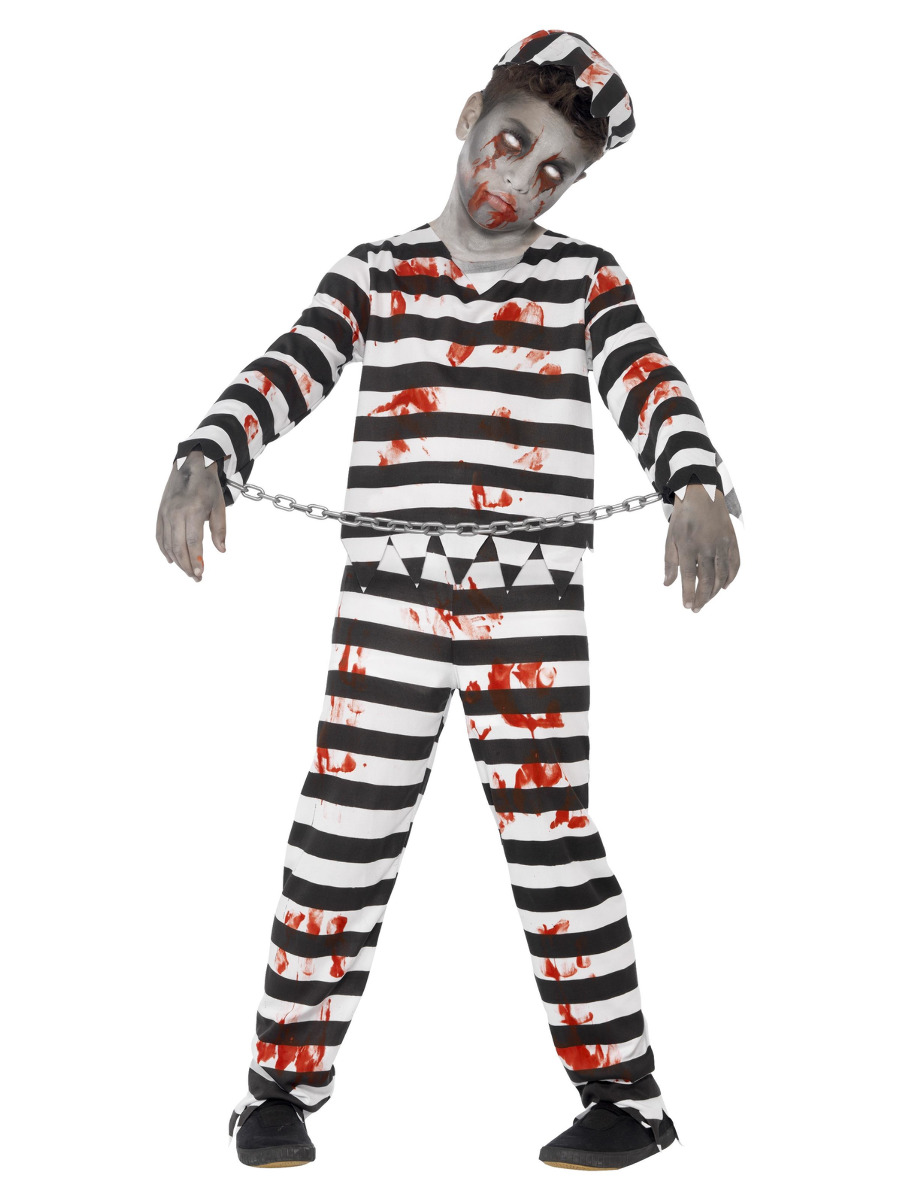 Dětský kostým zombie Vězeň 10-12 let