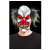Latexová maska ďábelský klaun (svítítcí oči)