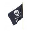 Pirátská vlajka 30x45cm s tyčkou