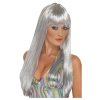 Dámská paruka Disco Abba stříbrná
