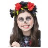 Dětská čelenka Sugar Skull s růžemi