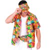Barevná retro košile funky 80. léta růžová