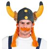 Plyšová helma Viking s copánky