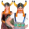 Plyšová helma Viking s copánky