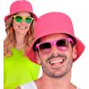 Neonově růžový klobouk 80. léta