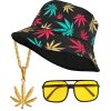 Ganja sada 90. léta (klobouk, brýle, náhrdelník)