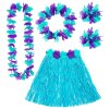 Modrý havajský hula hula set