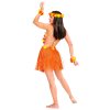 Oranžový havajský hula hula set