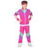 Dětská retro šusťáková souprava 80's růžová