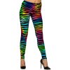 Neonové legíny zebra 80. léta