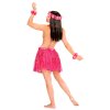 Růžový havajský hula hula set