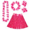 Růžový havajský hula hula set