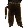 Hnědé chlupaté kalhoty s ocasem Čert