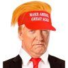 MAGA kšilt s vlasy Trump