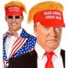 MAGA kšilt s vlasy Trump