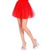 Červená třpytivá tutu sukně 40 cm