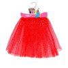 Červená třpytivá tutu sukně 40 cm