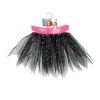 Dětská černá třpytivá tutu sukně 30 cm
