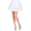Bílá třpytivá tutu sukně 40 cm
