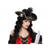 Elegantní dámský pirátský klobouk