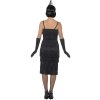 Černé šaty s třásněmi 30. léta (dlouhé šaty)