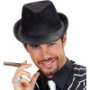 Černý fedora klobouk