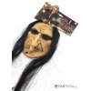Gumová maska čarodějnice s vlasy