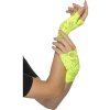 Krajkové rukavice bez prstů zelená Neon