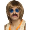 Hippie paruka s doplňky hnědá 60.léta