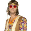 Hippie brýle lenonky červené