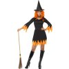 Dámský kostým Čarodějnice černo-oranžový
